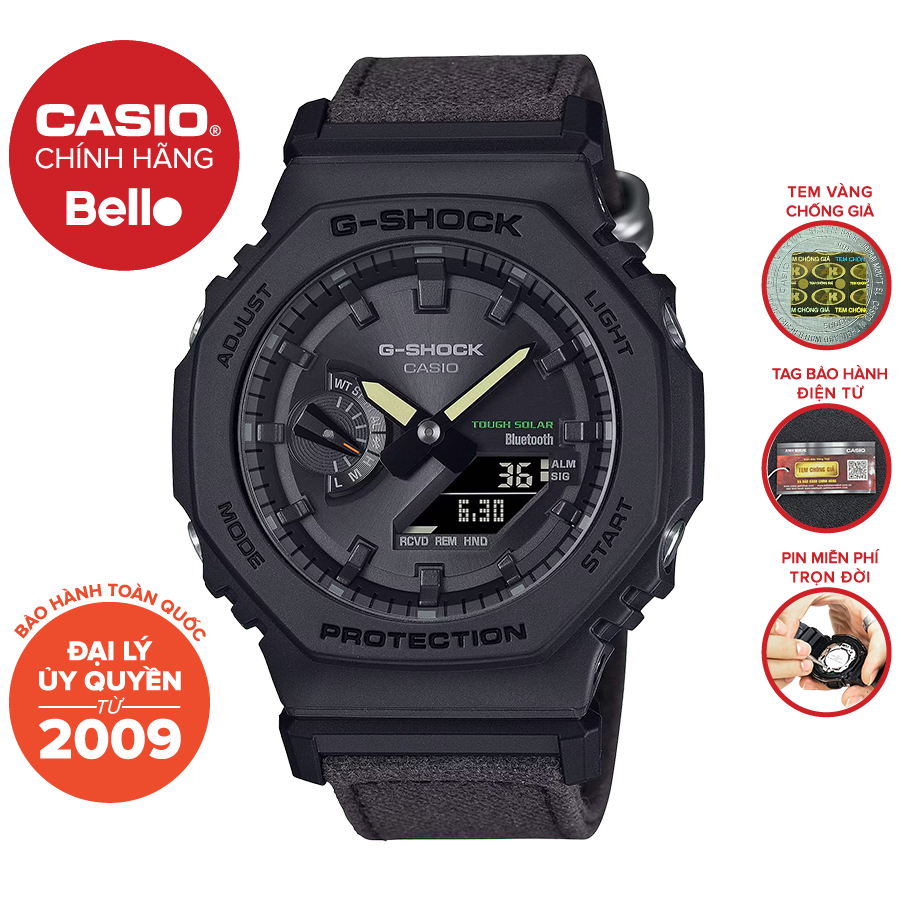 Đồng hồ Nam dây nhựa Casio G-Shock GA-B2100CT-1A5DR chính hãng bảo hành 5 năm Pin trọn đời