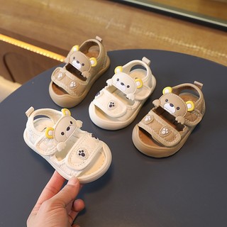 Siêu kute _Sandal cho bé trai quai dán tiện lợi mũi cong chống vấp cho bé Lê Anh Anh