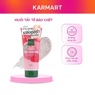 Muối Tẩy Da Chết Toàn Thân Đào Và Dâu Tây Baby Bright Peach Strawberry Shower Scrub 350ml