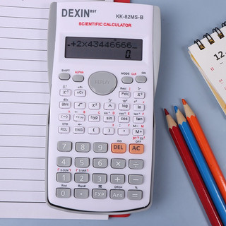 Máy tính khoa học cầm tay 82MS Dexin dành cho học sinh với 240 chức năng nhiều màu sắc