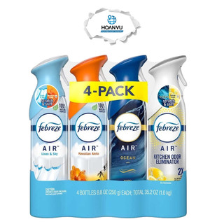 Set 4 Chai Xịt Phòng Khử Mùi Febreze Air Refresher Spray Của Mỹ