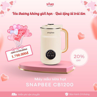 Máy nấu sữa hạt Snapbee nấu cháo, súp cho bé bảo hành 24 tháng