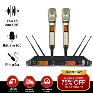 Bộ micro không dây kèm đầu thu cao cấp KAW-K9000 - Công nghệ âm thanh chân thực, Màn hình LED