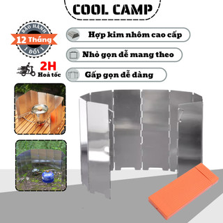 Tấm Chắn Gió Gấp Gọn Dã Ngoại Hợp Kim Nhôm Chắn Gió Giữ Lửa Cho Bếp Đun Nhỏ Gọn Dễ Dàng Mang Theo