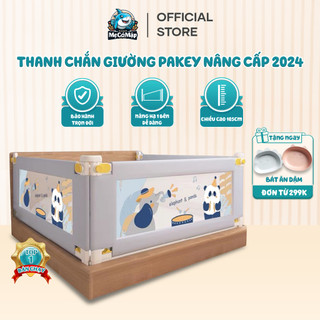 Thanh Chắn Giường Khủng Long 2024 Nâng Cấp, Chắn Giường Pakey Nâng Hạ 1 Bên Cao Tối Đa 105cm
