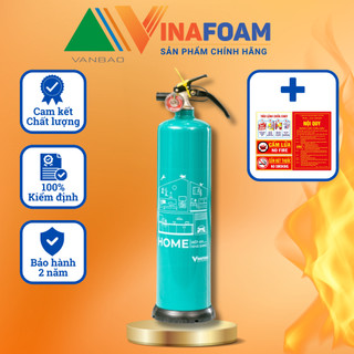 Bình chữa cháy mini HOME Vinafoam bọt 950ml xịt cứu hỏa , BH 2năm, kèm bộ nội quy tiêu lệnh