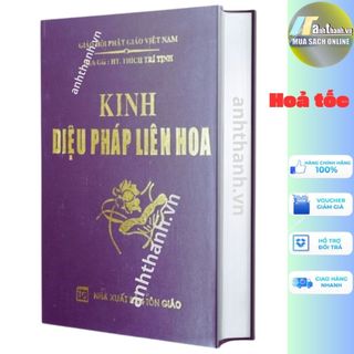 Sách - Kinh diệu pháp liên hoa - Bìa Da