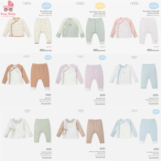 (MẪU MỚI) Bộ Nous NEWBORN CÀI LỆCH, CÀI CHÉO các mẫu, Suzybaby
