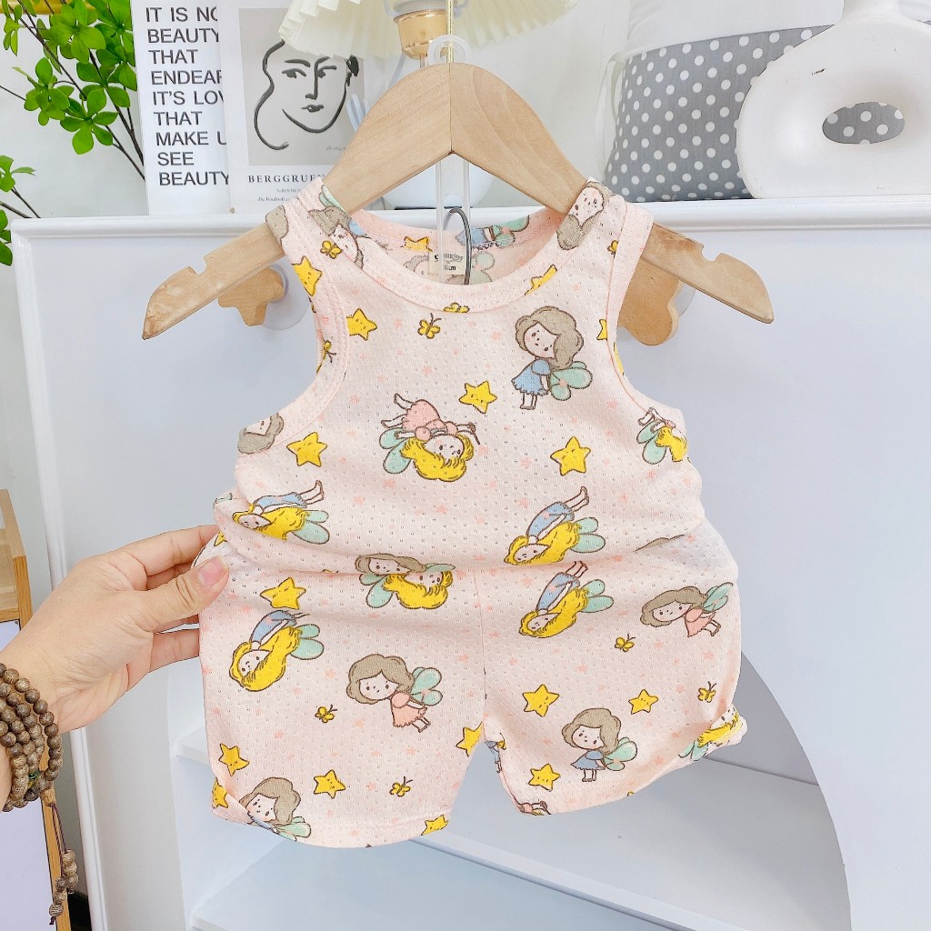 Set 3 bộ ba lỗ vải thông hơi xuất Nhật - dư hãng sơ sinh cho bé trai, bé gái