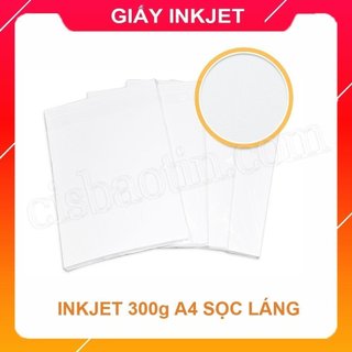 GIẤY IN MÀU 2 MẶT SỌC LÁNG A4 300GMS( COUCHE THUỐC)