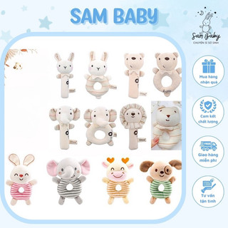 Đồ chơi lục lạc thú nhồi bông Gbee, lục lạc cầm tay cao cấp giúp bé phát triển giác quan