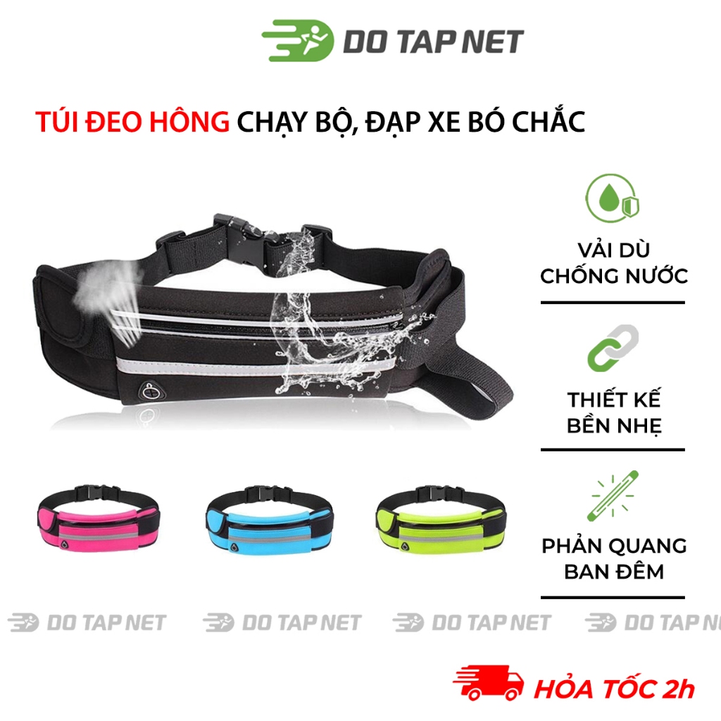 Túi Đeo Bụng Chạy Bộ Chống Thấm Nước Thiết Kế Nhỏ Gọn Với Dây Đeo Co Giãn