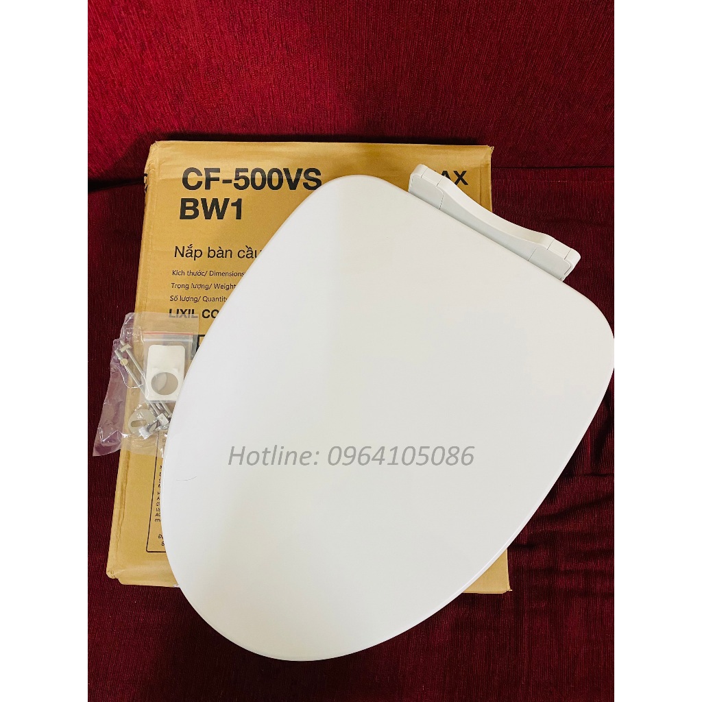 Nắp êm INAX CF-500VS thay thế cho bồn cầu AC-710VAN; AC-700VAN;AC-969VN;AC-959VN;