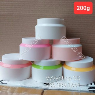 Hủ đựng kem 200g/hủ p200 đựng kem body 200g/hủ nhựa 200g/hủ p200