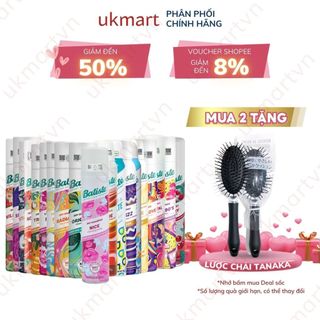 Dầu Gội Khô Batiste 200ml, Batiste 50ml Dry Shampoo Gội khô Anh Chính Hãng 100% UK