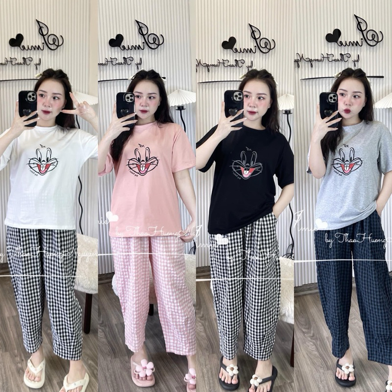 BỘ QUẦN DÀI KẺ MẶC CARO