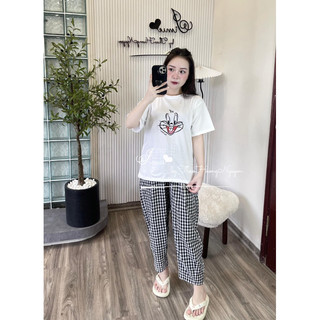 BỘ QUẦN DÀI KẺ MẶC CARO