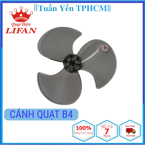 [Hỏa Tốc] Cánh quạt Lifan 4T - Cánh quạt B4 thay thế cho quạt Lifan, đường kính cánh 40cm