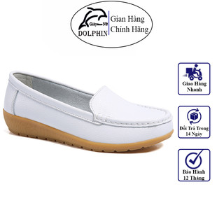 Giày Lười Nữ - Giày Lười Da Nữ Mềm Êm Đế Tăng Chiều Cao, Giày Da Nữ Cao Cấp Mềm Mại, Êm Chân Phong Cách Thời Trang DP322