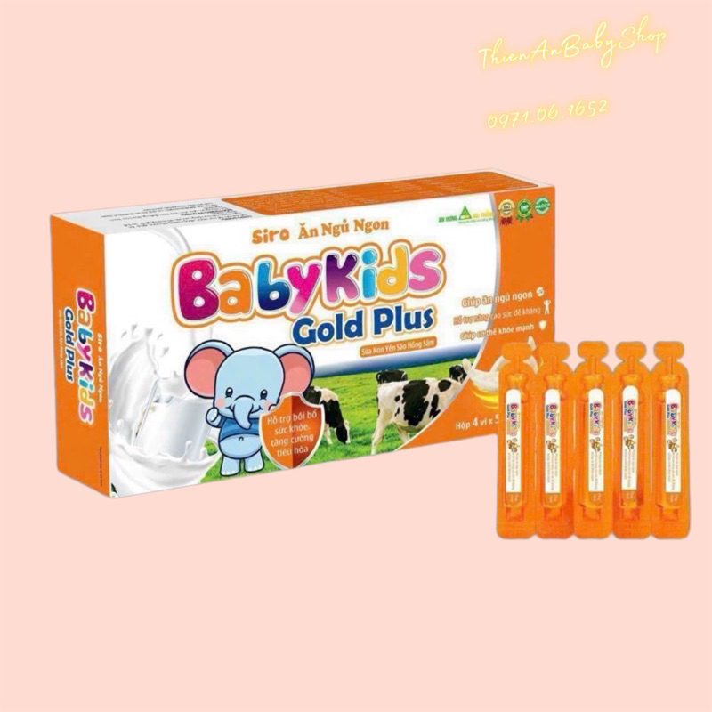 Siro BABY KIDS GOLD PLUS cho trẻ biếng ăn (20ống*10ml)