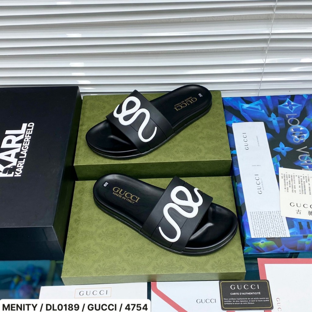 Dép Nam Gucci rắn , Dép quai ngang nam mẫu mới 2023 , dép boy phố