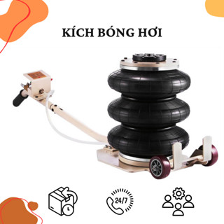 Kích bóng hơi 3 tấn áp lực 8-12bar, tốc độ nâng gầm nhanh chóng.