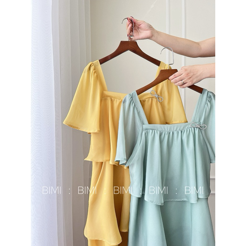 ĐẦM TƠ TẦNG KÈM TAG NƠ - BIMI