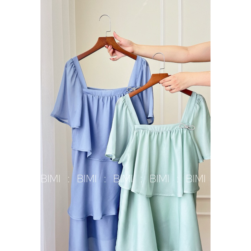 ĐẦM TƠ TẦNG KÈM TAG NƠ - BIMI