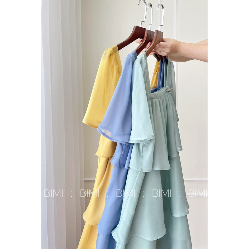 ĐẦM TƠ TẦNG KÈM TAG NƠ - BIMI