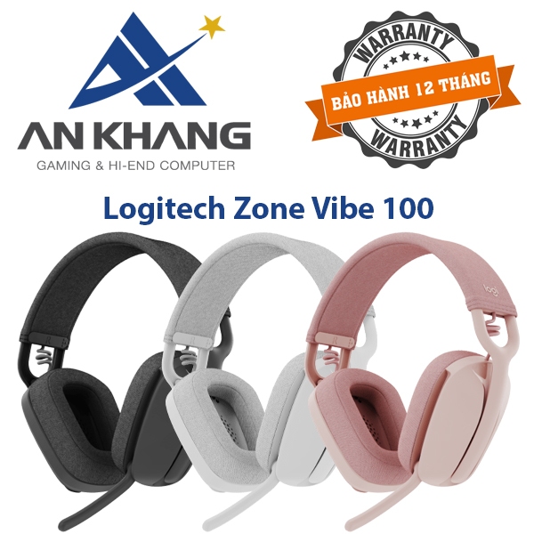 Tai nghe Logitech Zone Vibe 100 - Hàng Chính Hãng