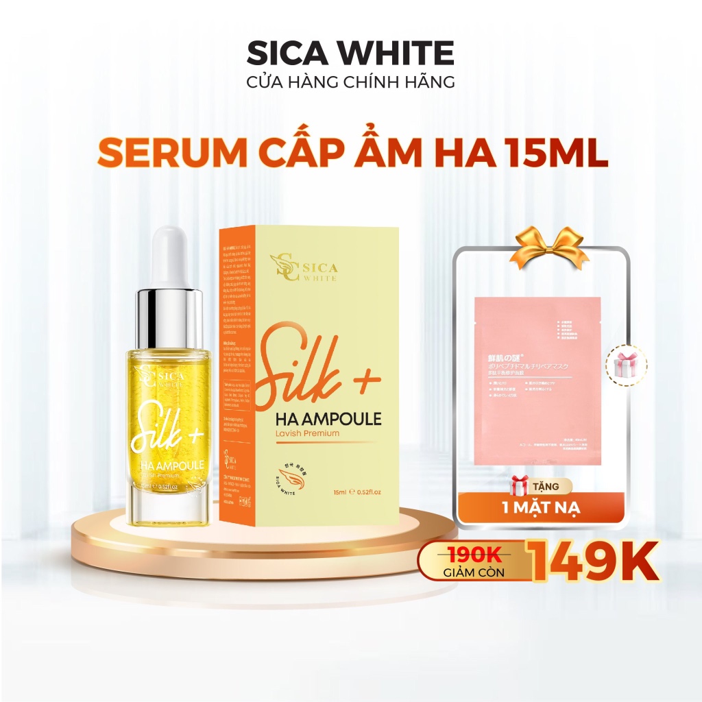 Serum Dưỡng Ẩm HA Plus Sica White 15Ml, Cấp Ẩm, Làm Mềm Mịn Da - SICA WHITE