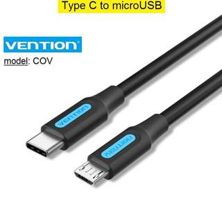 Dây Type C to Micro USB Vention dòng sạc 2A hỗ trợ sạc nhanh Quick charge 18W (COVB)