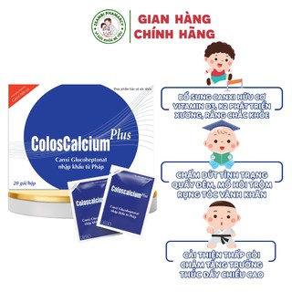 Canxi hữu cơ Coloscalcium Plus dạng bột chính hãng -Nguyên liệu Của Pháp - Canxi mát cho bé thêm cao