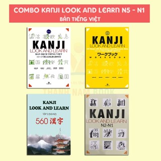 Sách Tiếng Nhật - Combo Kanji Look And Learn N5- N1 Bản Dịch Tiếng Việt ( Lẻ Tuỳ Chọn )