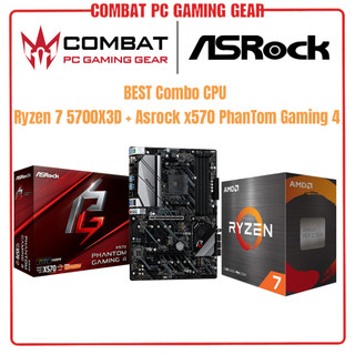 Bộ vi xử lý cpu amd ryzen 7 5700x3d | combo cpu + mainboard asrock x570 phantom gaming 4 hàng chính hãng