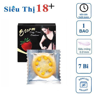 Bao cao su storm hương dâu - 7 bi