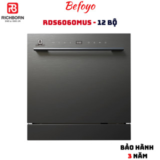 Máy rửa bát Richborn RDS6060MUS 12 bộ Hàn Quốc, kích thước nhỏ gọn sức chứa lớn, bảo hành 3 năm tại nhà