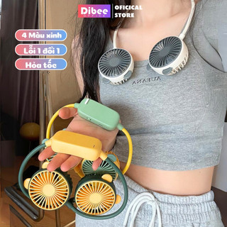 Quạt đeo cổ DiBee quạt cute, quạt mini, tích điện sạc nhanh, hai chế độ làm mát, 4 màu xinh Q142
