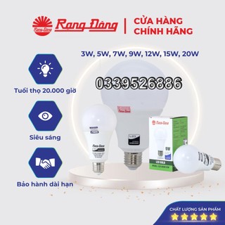 Bóng LED Rạng Đông, ChipLED SAMSUNG, 2 Năm Bảo Hành, 2-3-5-7-9-12-15-20W