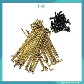 Căm xe máy - căm osaki mạ vàng chân đen size 157-184-149