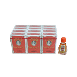 Lốc 12 Chai Dầu Gió Ông Già SIANG PURE OILSiang Pure Oil 3cc 3ml Chai