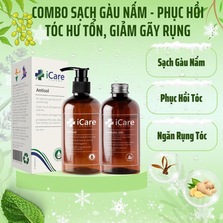 ☘️ dầu gội trị gàu , nấm da đầu icare antisol
