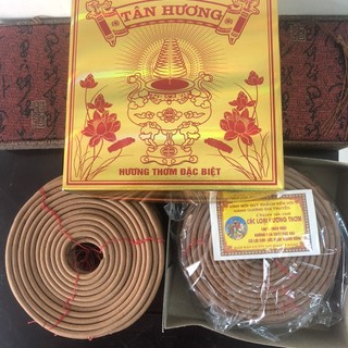 Hương Vòng Nhang Vòng Trầm Hương Thảo Mộc Tân Hương hàng loại 1 thơm cao cấp 10 Vòng/hộp