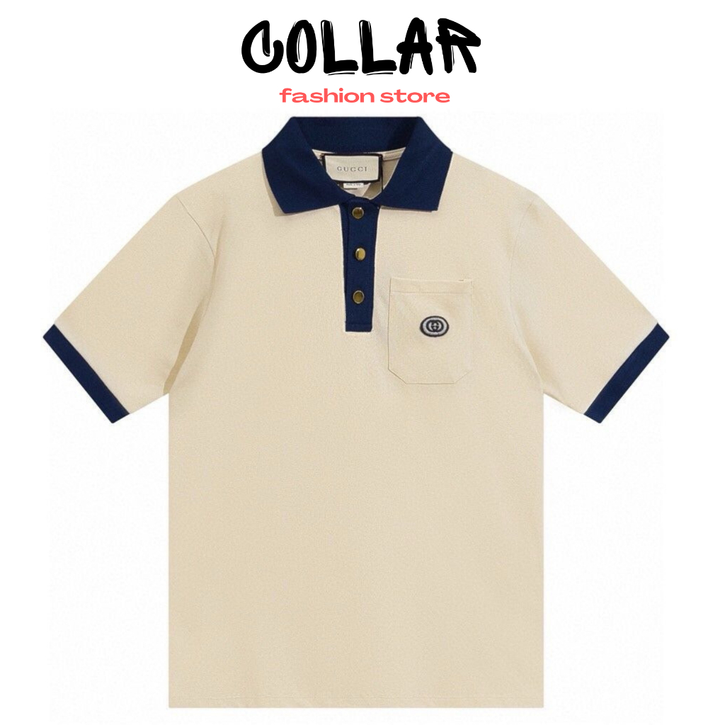 Áo polo GC Blend Pique thêu logo nam nữ cao cấp Áo polo GC nam nữ vải cá sấu mới nhất
