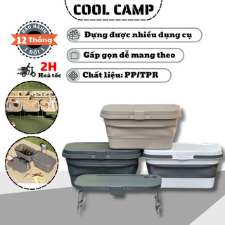 Hộp Đựng Đồ Đa Năng Gấp Gọn Dã Ngoại Thể Tích Lớn, Thùng Đựng Đồ Cao Su Dã Ngoại Cắm Trại Du Lịch