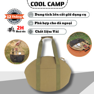 Túi Đựng Chảo Dã Ngoại Vải Dày Dặn Chống Rách Tiện Dụng, Túi Đựng Đồ Cắm Trại, Picnic, Ngoài Trời