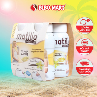 Sữa bầu Matilia Vị Vani Thơm Ngon Bổ Sung Dưỡng Chất Cho Mẹ (Lốc 4 hộp) 200ml - Bibo Mart