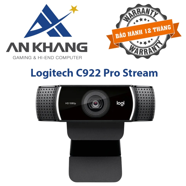 Webcam Logitech C922 - Hàng Chính Hãng