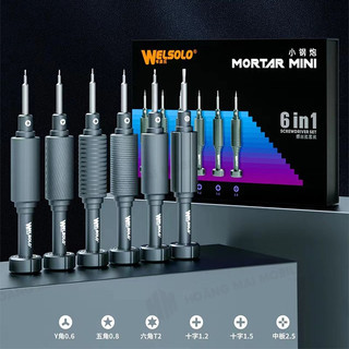 Bộ tô vít welsolo mortar mini 6 in 1