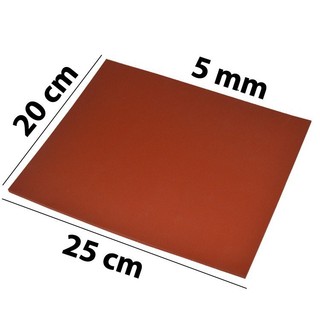 Lót Cao Su Đỏ Chịu Nhiệt 20*25cm | 5MM | 8MM